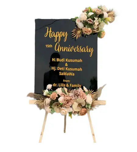 Papan Bunga Akrilik Candi